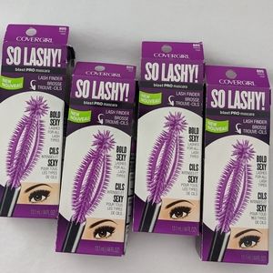 4x Covergirl "SO Lashy" black mascara